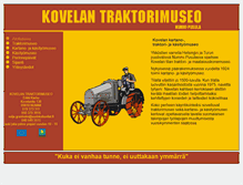 Tablet Screenshot of kovelantraktorimuseo.fi
